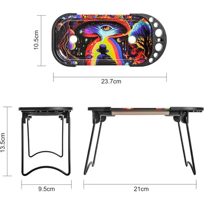 Metal Tobacco Rolling Tray com King